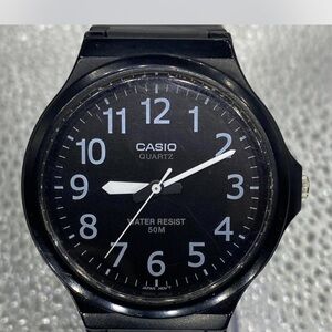 Men’s Casio “ Midnight Black Quartz Water-Resistant Watch *** Sports ***